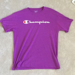 Champion all purple authentic Tee
